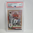 2022 Panini Clearly Donruss Tom Brady TB12 The GOAT Orange /75 PSA 10 Buccaneers