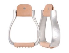 Tough 1 Stirrups Lightweight Youth Aluminum Leather Tread 57-2020