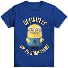 Minions   Boys' Definitely Up to Something T-Shirt   Sizes XS 4/5 -XXL 18 