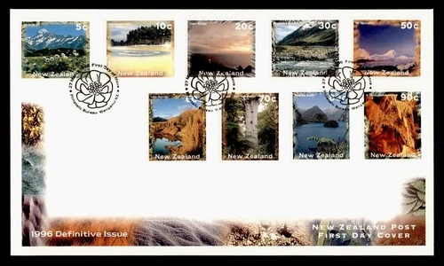 DR WHO 1996 NEW ZEALAND FDC LANDSCAPE COMBO M79703
