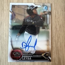 2016 Bowman Chrome #CPA-DL Domingo Leyba Prospects Autographs