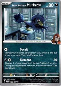 Team Rocket's Murkrow 126/217 Mega Evolution: Ascended Heroes