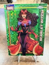 2026 Topps Chrome Marvel Comics Scarlet Witch #145 Green Wave /99