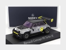 NOREV 517964 RENAULT - R5 TURBO 3E E-TECH 2022 - Black White Yellow - 1/43