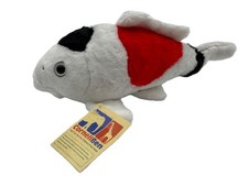 Peluche Koi Carpe Poisson Longueur 22 Cm Blanc