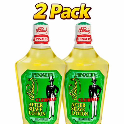 Clubman Pinaud After Shave Lotion 6 oz     2 Pack Classic Barbershop