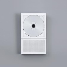 White KM5 CP-2 Portable CD Player Instant Disk Audio Bluetooth Speaker Wireless