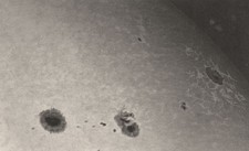 ASTRONOMY. Sunspots &  faculae,  20 Sept. 1861. Warren de La Rue 1877 print