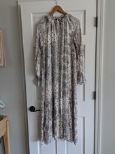 New VICI x FATE Exclusive womens Floral Maxi Dress size S ruffles boho feminine