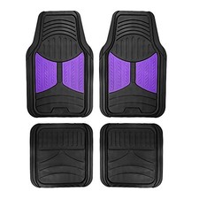  Automotive Floor Mats Purple Climaproof Universal Purple /Black Floor Mat Set