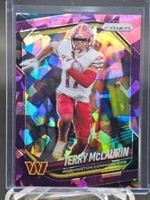 TERRY MCLAURIN 2025 PRIZM PURPLE CRACKED ICE /225 #223 COMMANDERS Q5384