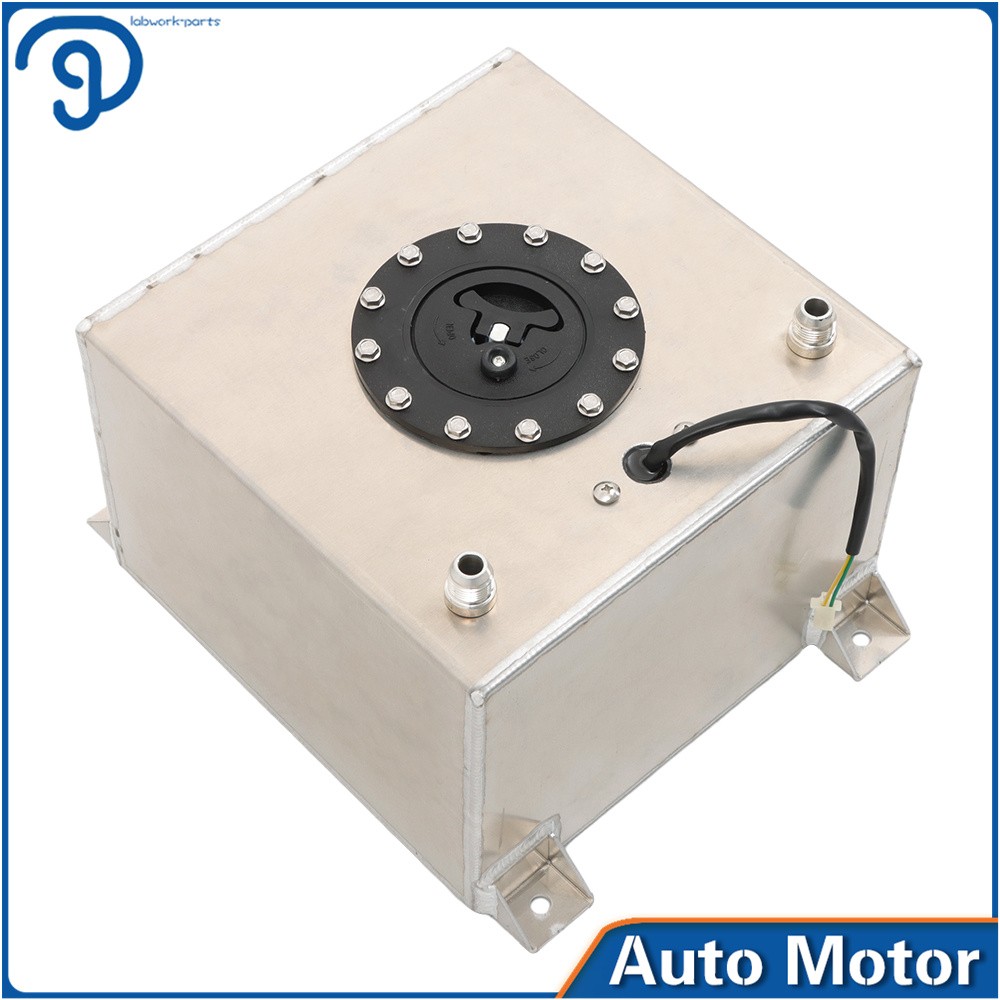 Racing/street Fuel Cell Gas Tank 5 Gallon +level Sender Drift/polished Aluminum