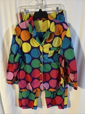 RARE Victoria's Secret Vintage Pajama Set Purple Multicolor Polka-Dot Sz M Y2K