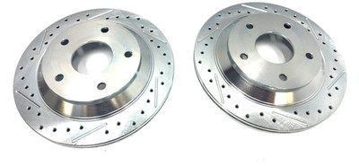 Rear ROTORS Brake Rotors 5x5 Drilled Slotted performance brake rotor 5 on 5