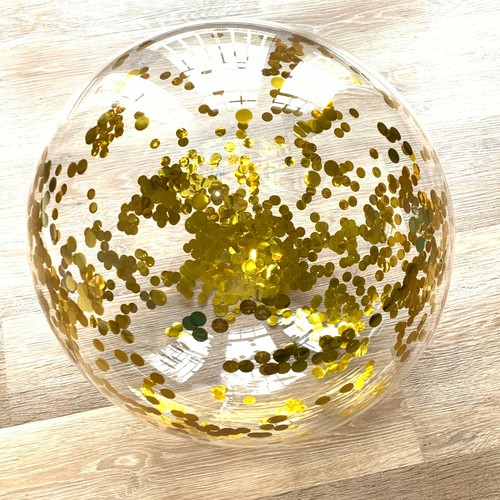 Brand New 24" Clear Bubble BoBo Round Balloons Filled With Coloured Confetti - Picture 3 of 8