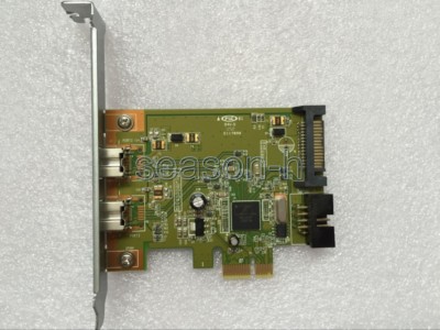 IEEE1394C FireWire 800Mbps PCIe x1 HP HI348 491886-002 632487-001 Full bracket