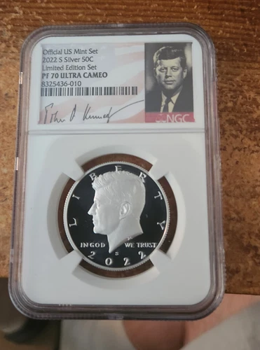 2022 s .999 silver Kennedy half dollar NGC PF 70 Ultra Cameo Lim Ed. proof set