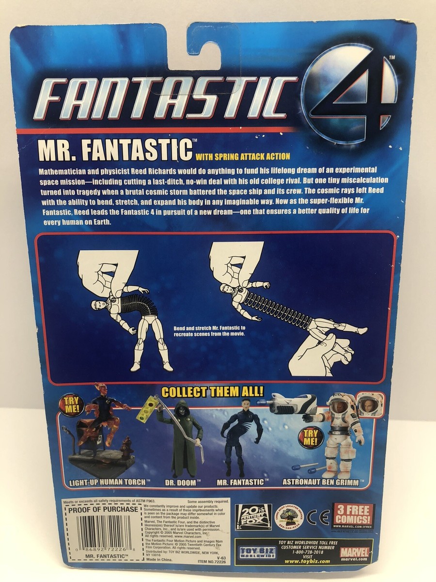 FANTASTICS セット NEW 2005 TOYBIZ FANTASTIC FOUR 4 MR FANTASTIC SPRING ATTACK ACTION