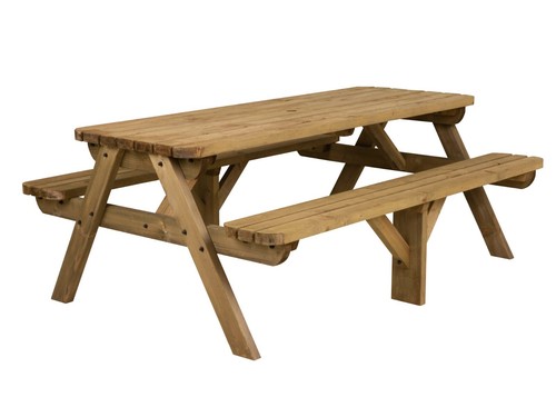 Picnic Bench Se Garden Pub Style Furniture- Fortem Rounded - Picture 14 of 55