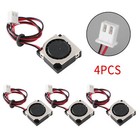 4Pcs Brushless Cooling Blower Fan 5V 20065VS 20x20x6mm Sleeve 2 Pin Wire RA