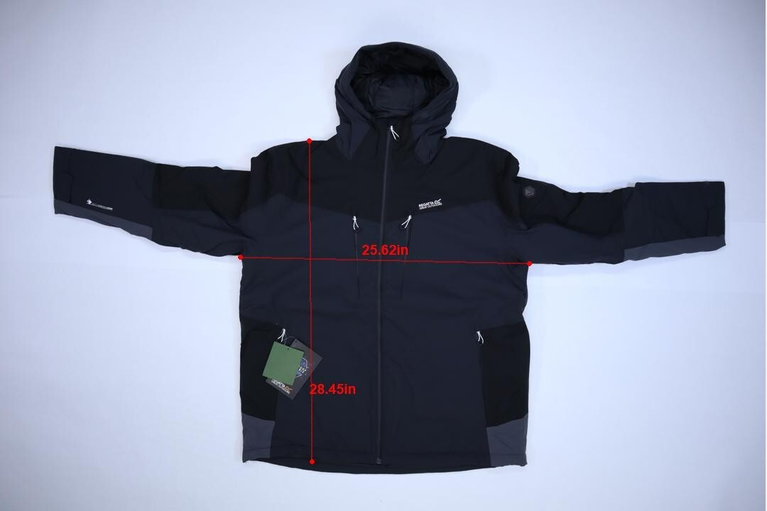 Regatta Highton Stretch II Waterproof Breathable Jacket Ash Black Grey Mens XL View 4