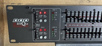 DOD SR231 Q XLR Graphic Equalizer EQ Powered On Untest | eBay