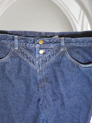 Vintage Rockies Damen High-Rise Cowboy Bootcut Western Denim Jeans 33x32,5 - Bild 7 von 8