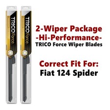 Hi-Performance 2-pk Wipers fits 2017+ Fiat 124 Spider - 25190/180