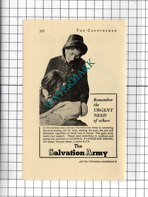 Heilsarmee Evangeline Stand / Venner Time Switches Ltd Malden 1938 Werbung