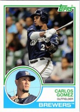 2015 Topps Archives #232 Carlos Gomez Milwaukee Brewers