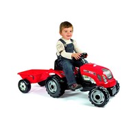 Red Tractor With Trailer Kids Push Ride On Car Tractor Outdoor Garden Toys Red Tractor With Trailer Kids Push Ride On Car Tractor Outdoor Garden Toys
