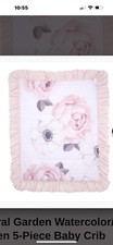 Lambs  Ivy Signature Botanical Baby Watercolor Floral Bedding Set
