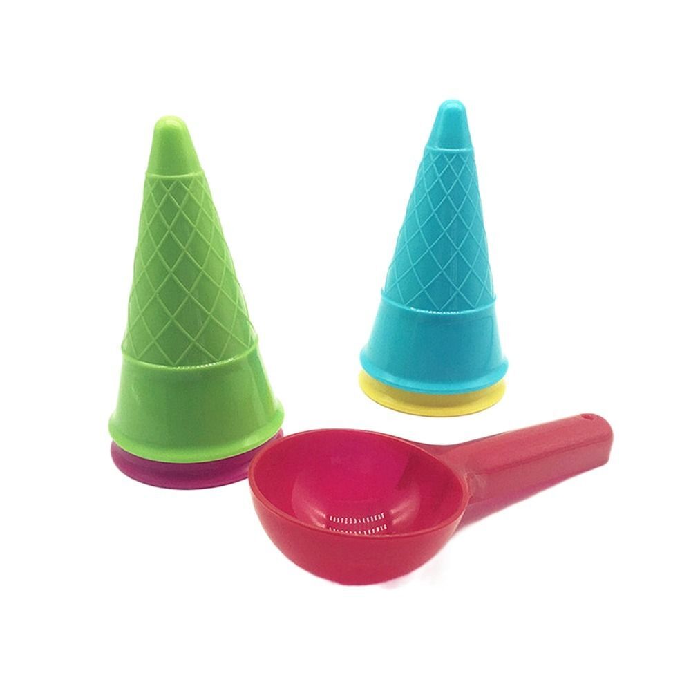Sand Tool Playing House Beach Game Scoop Sand Toys Set Ice Cream Cone