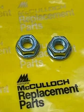 OEM NOS McCulloch Bar Nuts (Pack of Two) PN 216645 Fits 600 Series  (Bin 1)