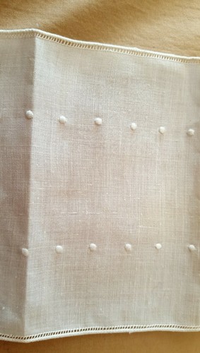 5 ~ Vintage exquisite handbestickte elfenbein Cocktail Servietten - Bild 6 von 6