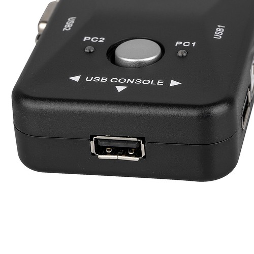 KVM 2 Port Switch USB VGA 10ft Cable for Computer Monitor Mouse Keyboard Share - 第 9/12 張圖片