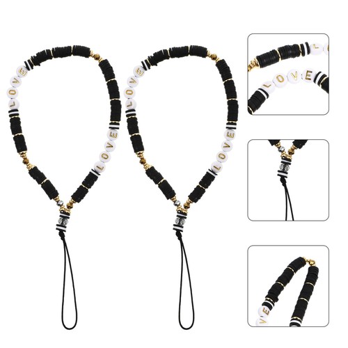 2 Pcs Handy Armband Lanyard Liebhaber Handy-Armband-Anhänger Handy-Lanyard - Zdjęcie 8 z 12