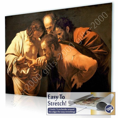 Doubting Thomas by Caravaggio | Canvas (Rolled) | Wall art artwork giclee HD - Picture 2 of 21