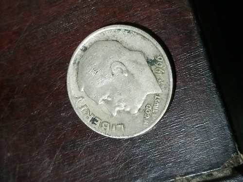 1966 Roosevelt dime no mint mark, Distorted Lettering/errors Thru Out The Coin - Picture 7 of 16