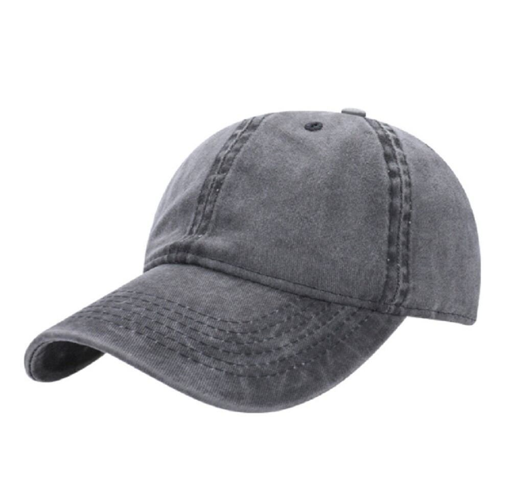 Men\'s White Baseball Cotton Denim Running Golf Washed Low Classic Hat Cap Baseball Dad Cap Women Men Plain Washed Low Profile Cotton  main image 4