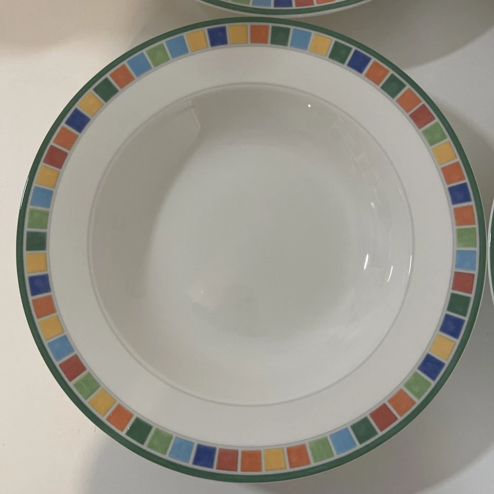 Juego de 4 cuencos de sopa con borde Villeroy & Boch Twist Alea Caro Rainbow Check Foto 4 de 4