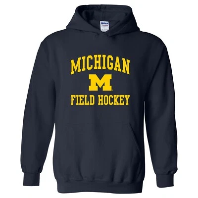 Michigan Wolverines Arch Logo Field Hockey Hoodie - Navy - Image 1 of 4