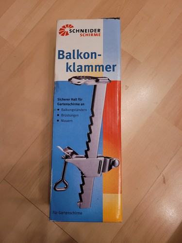 Balkonklammer von Schneider Schirme