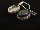 Sterling Silver (925) Rainbow Druzy Earings — photo 2