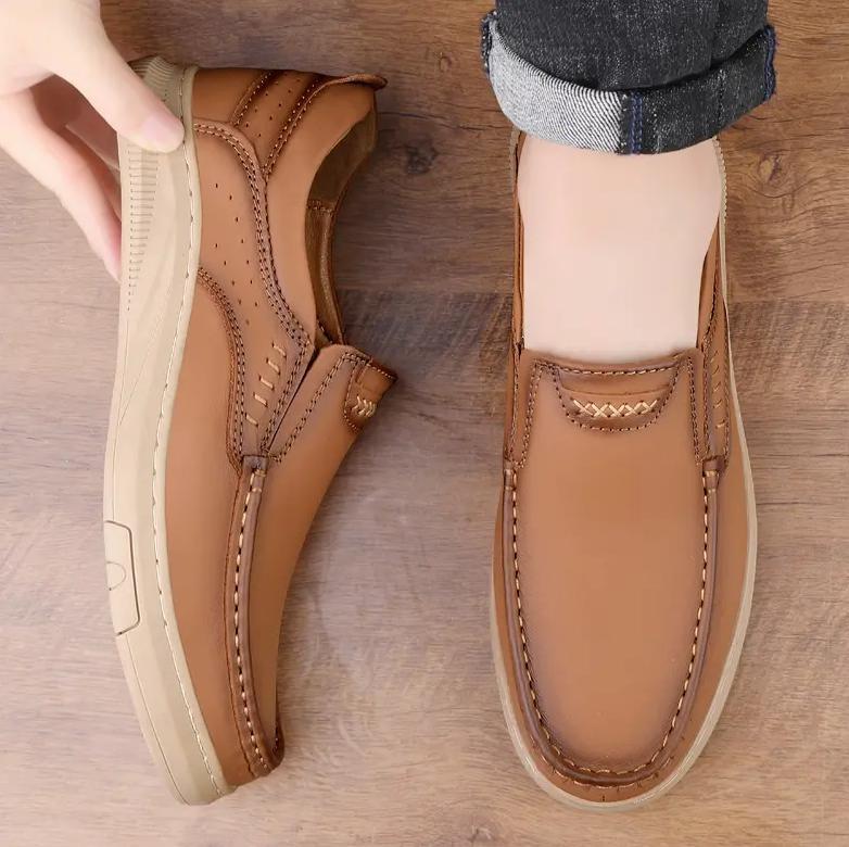 SAOLA Abito da guida business slip on chic da uomo punta rotonda Oxford scarpe da guida business nuovo