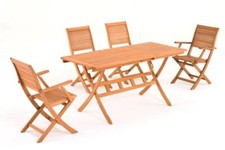 Tavolo rettangolare legno Eucalypto mod. CALIFORNIA da giardino 120/160x70 cm