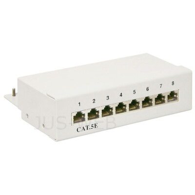 CAT.5e 8-Port Patchpanel LSA Leiste Patchfeld
