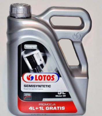 5 liter oil lotos semi-synnetic 10W40 engine oil motor oil Mercedes for VW Seat Ford 