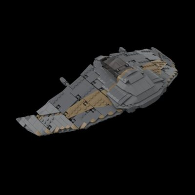 Goa uld Death Glider Sci-fi Battleship 645 Pieces Toys Building Set