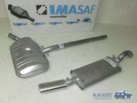 Imasaf Auspuff Komplett Ab Kat + Anbauteile für VW Corrado 2.0 I 85KW 1993-1995